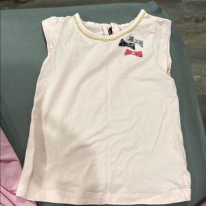 Carter's Light Pink Tee with Bow Details